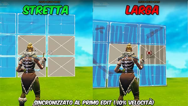 Edit con visuale stretta completato - Edit con visuale larga ancora a metà